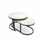 2-Piece Modern Nesting Coffee Table Set - Image 3