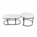 2-Piece Modern Nesting Coffee Table Set