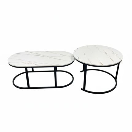 2-Piece Modern Nesting Coffee Table Set