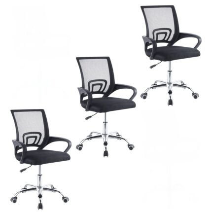 3 Pcs Office Chair Ergonomic Computer Chair