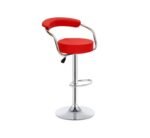 Adjustable Bar Stools with Armrest and Chrome Base - Set of 2 - Image 10