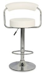 Adjustable Bar Stools with Armrest and Chrome Base - Set of 2 - Image 13