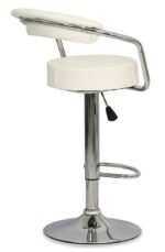 Adjustable Bar Stools with Armrest and Chrome Base - Set of 2 - Image 12