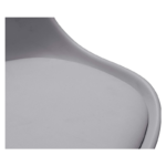 Armless Adjustable Swivel Mid-Back Task Office Chair with Wheels - Grey - Image 7