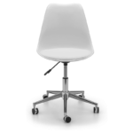 Armless Adjustable Swivel Mid-Back Task Office Chair with Wheels - Grey - Image 9