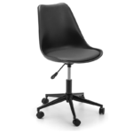 Armless Adjustable Swivel Mid-Back Task Office Chair with Wheels - Grey