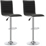 Bar Stools / Kitchen Counter Breakfast Chairs - Set of Two