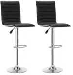 Bar Stools / Kitchen Counter Breakfast Chairs - Set of Two