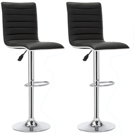 Bar Stools / Kitchen Counter Breakfast Chairs - Set of Two