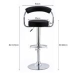 Bar Stools with Arms Set of 2 - Image 6