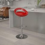 Barstool - Glossy Cutout Barstool with Gear Lift - Image 8