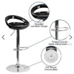 Barstool - Glossy Cutout Barstool with Gear Lift - Image 2