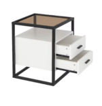 CT-828 Modern Bedside Table And Dual Drawers - Image 2