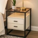 CT-828 Modern Bedside Table And Dual Drawers - Image 3