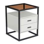 CT-828 Modern Bedside Table And Dual Drawers - Image 5