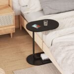 Coffee Table C-Shape Side Table Wooden End Table Couch Table Snack Table - Image 5
