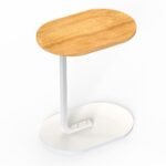Coffee Table C-Shape Side Table Wooden End Table Couch Table Snack Table - Image 14