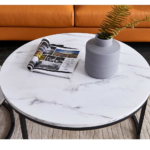 Coffee Tables - Nesting 2 Pack - Rounded Marble Top - Image 2
