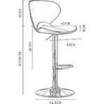 Decorum & Co - Nordic Adjustable Bar Stool - Set of 2 - Image 17