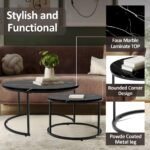 Decorum and Co - Luna Nesting Coffee Table Set - Image 10