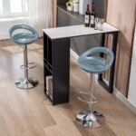 Height Adjustable Bar Stools/Kitchen Counter Chairs - Set of 2 - Image 14