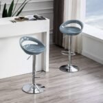 Height Adjustable Bar Stools/Kitchen Counter Chairs - Set of 2 - Image 15