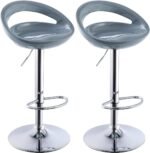 Height Adjustable Bar Stools/Kitchen Counter Chairs - Set of 2 - Image 11
