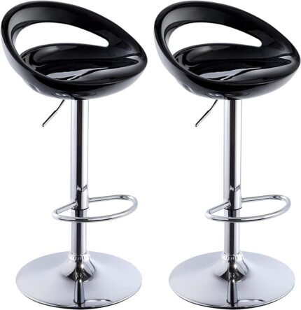 Height Adjustable Bar Stools/Kitchen Counter Chairs - Set of 2