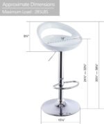 Height Adjustable Bar Stools/Kitchen Counter Chairs - Set of 2 - Image 31