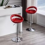 Height Adjustable Bar Stools/Kitchen Counter Chairs - Set of 2 - Image 25