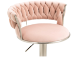 Luxe Tufted Velvet Barstools with Swivel & Silver Base - Set of 2 - Image 24