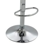 Luxury Silver Based Velvet Swivel Barstool Set Of Two - Image 14