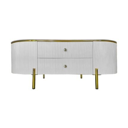 Marble Coffee Table-White Gold