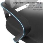 Modern Adjustable Ergonomic Office Chair Computer Chair Mesh - Image 6
