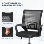 Modern Adjustable Ergonomic Office Chair Computer Chair Mesh - Image 4