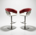 Modern Adjustable Height Elevating High Foot Premium Barchair Set of 2 - Image 4