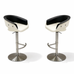 Modern Adjustable Height Elevating High Foot Premium Barchair Set of 2