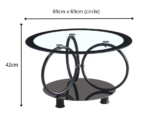 Modern Designed Round Coffee Table - Image 5