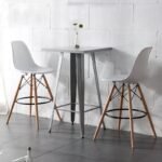 Modern Eiffel-Style Counter Bar Stools - Set of 2 - 25.5" - Image 16