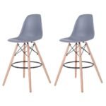 Modern Eiffel-Style Counter Bar Stools - Set of 2 - 25.5" - Image 8