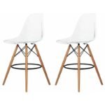 Modern Eiffel-Style Counter Bar Stools - Set of 2 - 25.5" - Image 4
