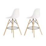 Modern Eiffel-Style Counter Bar Stools - Set of 2 - 25.5" - Image 13