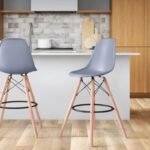 Modern Eiffel-Style Counter Bar Stools - Set of 2 - 25.5" - Image 11