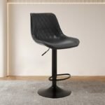 Modern Luxury Comfortable Swivel Bar Stool Chair Adjustable Height - Image 2