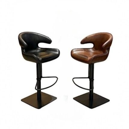 Modern PU Leather Bar Chair - Set of 2