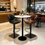 Modern PU Leather Bar Chair - Set of 2 - Image 3