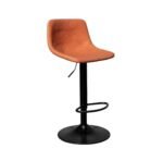 Modern Swivel Bar Stool with Adjustable Height Back and Footrest - Image 7