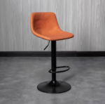 Modern Swivel Bar Stool with Adjustable Height Back and Footrest - Image 8