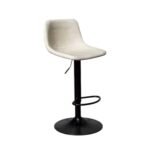 Modern Swivel Bar Stool with Adjustable Height Back and Footrest - Image 9