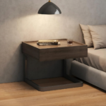 Nightstand Bedside Bedroom Table Side Storage Table With Drawer Silent - Image 5
